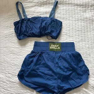 Daily Drills Navy Two-Piece Set